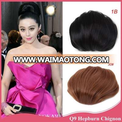 ZSHAIR High Temperature Synthetic Hair Bun Braidal Hair Big Chignon Updo Hairpieces