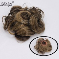 Fashion style factory cheap price charming curly style bun chignon hair pieces DS-P74032